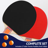 Zevemomo Portable Table Tennis Table, Foldable Ping Pong Game Set for Indoor/Outdoor, Ping Pong Table Top with Net, 2 Paddles and 3 Balls, Table Tennis Set 10 Minute Quick & Easy Assembly Zevemomo
