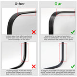 Minuover Wall Mount Mirror for Bathroom, Brush Black Metal Framed Rounded Corner Rectangular Vanity Mirror (20" x 30", Black) Minuover