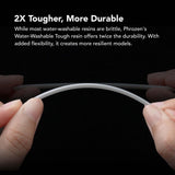 phrozen 3D Printer Water-Washable Rapid Resin [Tough Gray], 405nm LCD UV-Curing Photopolymer Resin, Strong Impact Resistance, High Flexibility, Low Odor, Non-Brittle, Easy to Clean and Cure (1KG) phrozen