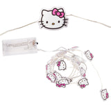 Silver Buffalo Hello Kitty Face with Pink Bow 20ct Decorative String Lights, 7 Feet Long, Battery Powered, Warm White LED Silver Buffalo