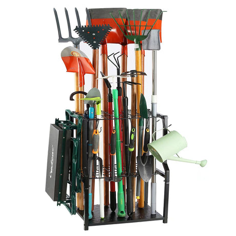 UU-Major Garden Tool Organizer for Garage Corner Heavy Duty,Garage Storage Organization for Broom,Mop,Rakes,Free Standing,Yard Tool Holder for Lawn/Shed/Outdoor. UU-Major