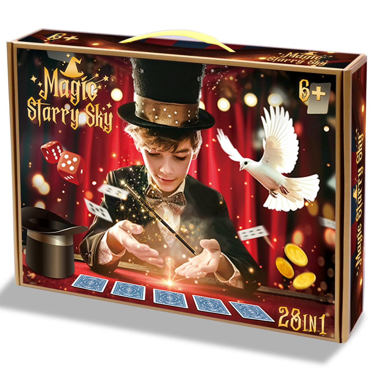 Magic Tricks Set 28 in 1 Magic Kit for Kids Age 6-8 to Perform with Step-by-Step Video Instructions for Each Trick from Professional Ages 6+ TENTAM