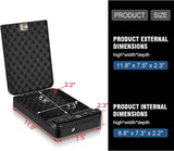 Biometric Gun Safe for Pistol, Quick Access Fingerprint Handgun Safe Firearm Lock Box,Gun Case for Home/Car/Travel - Upgraded Biometric/Keypad/Key Access,Silent Mode (Fingerprint Version) LANGGER V