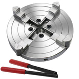 Wood Lathe Chuck, 6 inch 4 Jaws, Self-Centering Lathe Chucks for Woodturning, 4 Jaw Chuck for Wood Lathe 1 x 8TPI Thread PNBO