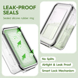 KEMETHY 36-Piece Food Storage Containers with Lids(18 Containers & 18 Lids), Plastic Food Containers for Pantry & Kitchen Storage and Organization, BPA-Free, Leak Proof, Reusable with Labels & Pen KEMETHY