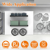 PEKGRIL 2 Pack Garage Wall Shelf, 1X2 Ft Heavy Duty Garage Shelving, Wall Mounted Storage Shelves for Laundry Room, Closet, Holds Up to 150 Lbs PEKGRIL