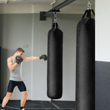 Punching Bag Hanger,Beam Clamp Heavy Bag Mount,Heavy Duty Holder for Boxing,Heavy Bag hangerStainless Steel Swivel Chain with Carabiner (3.5 to 5.5") Foozet