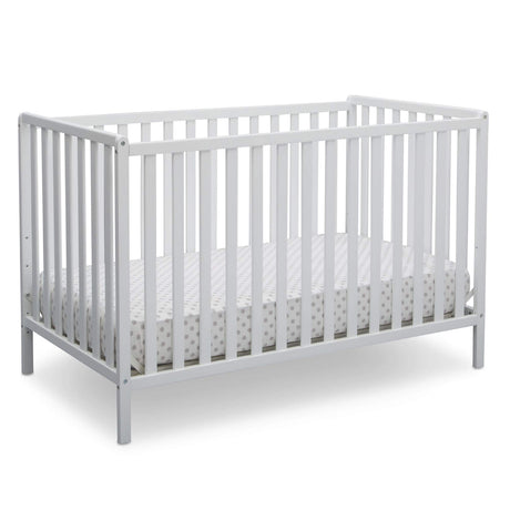 Delta Children Heartland 4-in-1 Convertible Crib - Greenguard Gold Certified, Bianca White Delta Children