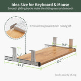 FEZIBO Standing Desk with Keyboard Tray, 55 × 24 Inches Electric Height Adjustable Desk, Sit Stand Up Desk, Computer Office Desk, Light Rustic FEZIBO