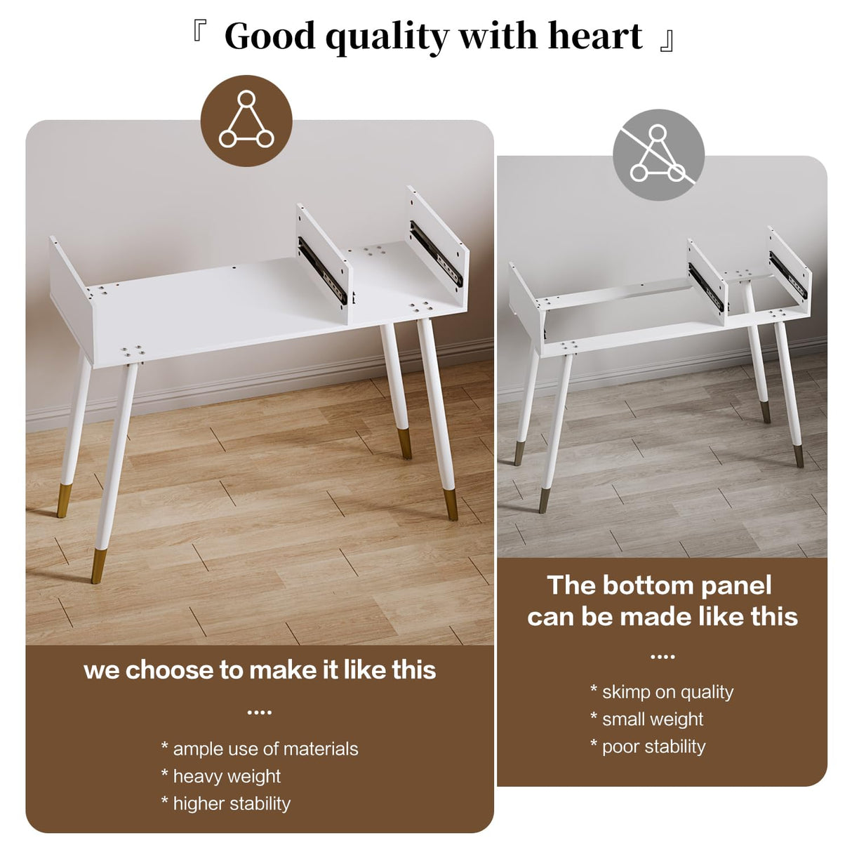 YYJ Vanity Desk with Mirror and Lights, with Chair, Modern High Capacity Makeup Vanity with 3 Drawers, Makeup Table with Power Outlet and 10 Lights for Bedroom,Makeup Room, White YYJ