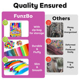 FunzBo 2000Pcs+ Arts & Crafts Supplies Kits for Kids,St Patricks Day DIY Craft Supplies for Toddlers DIY Art Supply Tools Set Include Pipe Cleaners,Pom Poms and Feather,Easter Crafts for kids Ages 4-8 FUNZBO
