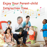 LOOIKOOS Toddler Musical Instruments,Wooden Percussion Instruments Toy for Kids Baby Preschool Educational Musical Toys Set for Boys and Girls with Storage Bag LOOIKOOS