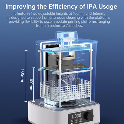 ANYCUBIC Wash and Cure Machine 3.0, 2 in 1 UV Washing and Curing Station for ANYCUBIC Photon Mono 2 Mars Series LCD/DLP/SLA 3D Printer Models, with Twistable Gooseneck Light - WoodArtSupply