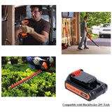 Lasica 2Pack 4.0Ah 20V MAX LBXR20 Compatible with Black and Decker Weed Eater 20V Battery LB2X4020 LBXR2020-OPE LBXR20-OPE2 LBXR20B-2 LB2X3020-OPE LBXR20BT 20 Volt Max Outdoor Cordless Power Tools Lasica