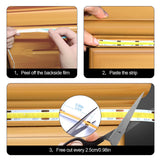 Under Cabinet COB LED Light Strip Kit,12V 6 Rolls 3.3FT White COB LED Strip Lights with Penetrable Wooden Board Hidden Touch Sensor Switch for DIY Kitchen,Wardrobe,Shelf,Display Cabinet Ligting Living Amazy