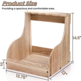 Tlence Single Compartment Hens Nesting Box, 14.5 x 13.75 x 13 Inch Wood Chicken Laying Eggs Box, Large Heavy Duty Chicken Coop Nest Box Accessories for Duck Birds Poultry, Easy Assembly Tlence