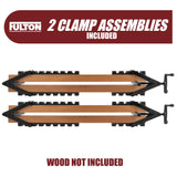 Peachtree Woodworking Supply 2 Pack of 4 Way Pressure Clamps For Clamping Panels - Using Pressure From All Four Directions. For Woodworkers, Cabinet and Furniture Makers (2 four way pressure clamps) Peachtree Woodworking Supply