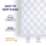 SLEEP ZONE Quilted Fitted Twin Mattress Pad Cover - Soft Fluffy Pillow Top Bed Mattress Topper Deep Pocket 8-21 inch, Twin SLEEP ZONE