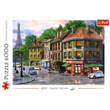 Trefl Street of Paris 6000 Piece Jigsaw Puzzle Red 54"x38" Print, DIY Puzzle, Creative Fun, Classic Puzzle for Adults and Children from 15 Years Old Trefl
