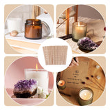50PCS Candle Wick Holders for Candle Making, Wooden Wick Centering Tool for Candles Making Bars Wax Stick Clips Device Crafting Supplies Yuomeaz