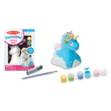 Melissa & Doug Created by Me! Decorate-Your-Own Unicorn Bank Craft Kit with 6 Pots of Paint, Glitter Glue, Paintbrush Melissa & Doug