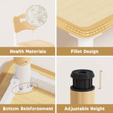 Brelley Kids Table and 4 Chairs Set, Height Adjustable Toddler Table and Chair Set, Graffiti Desktop, Non-Slip Legs, Max 300lbs, Children Multi-Activity Table for Ages 2-8 Brelley