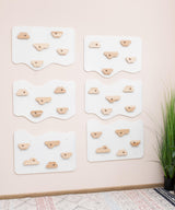 Woodandhearts Swedish Ladder Indoor Kids Gym, Montessori Play Gym Climbing Set, Wooden Indoor Playground for Toddlers with Accessories (with 6 Wall Panels, Big Bridge) Wood And Hearts