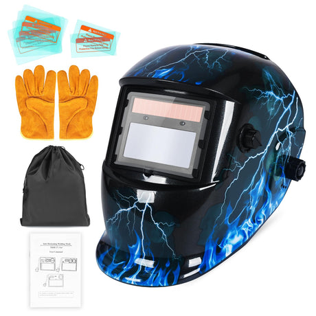 NDUUN Welding Helmet True Color Auto Darkening Hood with Adjustable Shade Range 4/9-13 for TIG MIG ARC Welder Mask NDUUN