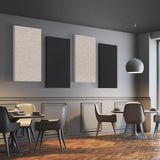 UMIACOUSTICS 2 PCS Acoustic Panel, 47.2" x 23.6" x 2" Fiberglass Sound Proof Wall Panels, Sound Absorbing Panels for Studios, Office, Home Theater. Black UMIACOUSTICS