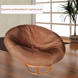 GZYLCH Papasan Chair Cushion Cover, Outdoor Indoor Cushion Waterproof Slipcover for Papasan Chair Cushion, with Elastic Band Designed for Papasan Cushion (for 41~47in, Black) GZYLCH