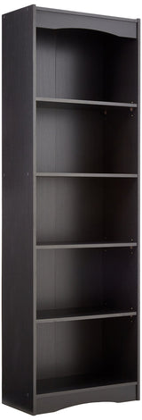 Sonax Hawthorn 72-Inch Tall Bookcase, Midnight Black SONAX