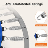 Sweetcrispy 40" in/48 in Mini Fitness Trampoline - 330LBS Foldable Exercise Rebounder with Adjustable Handle, Stable and Quiet, for Adults Indoor/Outdoor Workout Sweetcrispy