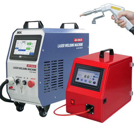 WTTTOOLS Laser Welding Machine 1200 W (0.874mW) 2-in-1 Air Cooled Laser Welder Portable Welder 220V Handheld Fiber Welder Gun Class 2 with Auto Wire Feeder for Metal Stainless Steel Aluminum Copper WTTTOOLS