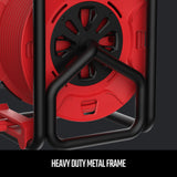 CRAFTSMAN Retractable Extension Cord Reel 50 Ft. With 4 Outlets & Heavy Duty 14AWG SJTW Cable CRAFTSMAN