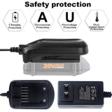 WA3742 Charger for Worx 20V Lithium Battery WA3520 WA3525 WA3578, Replacement for Worx Battery Charger 20V WA3732 WA3875 WA3881 zyystarttogo