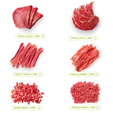 2025 Fresh Meat Slicer Cleaver, Thickness Adjustable 2 or 4 mm, Manual Fresh Meat Cutter, Fresh Meat Slicing Shredding, Fresh Beef Pork Mutton for Home Cooking BBQ Hot Pot Meat Slicer ZTQCSQ