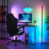 gibxiyza Gaming Chair Desk Chair Computer Chair Ergonomic Office Chair, Gaming Chair with Footrest Ergonomic Massage Computer Chair RGB LED Light High Back Music Video Chair with Lumbar Support Blue gibxiyza