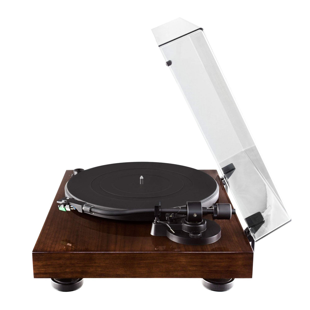 Fluance RT81 Elite High Fidelity Vinyl Turntable Record Player with Audio Technica AT95E Cartridge, Belt Drive, Built-in Preamp, Adjustable Counterweight, High Mass MDF Wood Plinth - Walnut Fluance