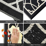 Pendolr Outdoor Rug Waterproof 8x10 ft Outdoor Carpet Patio Rug Mat Reversible RV Camping Rug Plastic Straw Rug Outside Outdoor Area Rug for Patio Deck Balcony Backyard Picnic Beach Pendolr