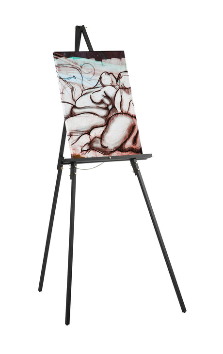 Studio Designs Art Studio Display Easel - Portable Wood Easel to Display Art Projects on Tabletops or Floors - Adjustable Height for Different Surfaces and Projects, Black SD STUDIO DESIGNS