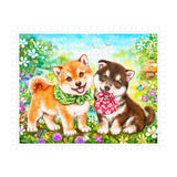 Pintoo Jigsaw Puzzles 500 Piece for Adults - Kayomi - Shiba Puppies' First Errand Beautiful Plastic Puzzle for Home Decor Zero Dust Easy Storage [H2281] Pintoo