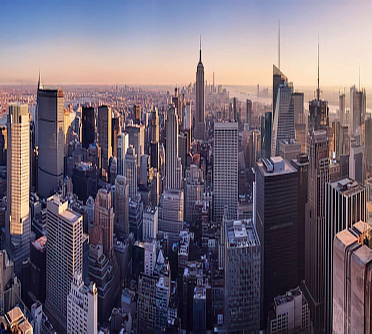 Diamond Painting City New York Skyline at Sunset USA Skyline City Aerial Building for Adult Painting Kits Diamond Art Perfect for Home Wall Decor 12"x16" Handmade Arting