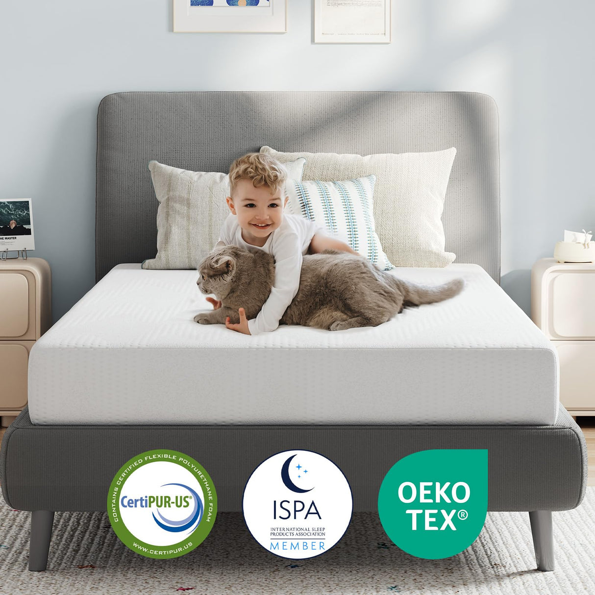 Avenco Twin Mattress, 5 Inch Twin Size Mattress for Kids, Gel Memory Foam Mattresses for Cooling Night Sleep & Pressure Relief, Colchones Fiberglass Free CertiPUR-US Certified Avenco