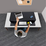 Stand Steady Flexpro Power 40 Inch Electric Standing Desk | Electric Height-Adjustable Stand up Desk | by Award Winning Holds 2 Monitors + Laptop! | Easy Quiet Adjustments! (Black) (40") Stand Steady