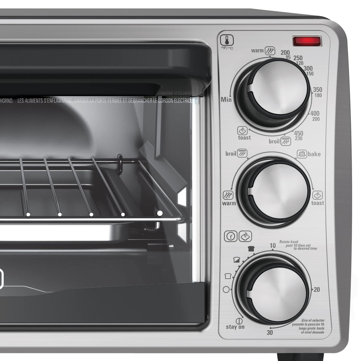BLACK+DECKER 4-Slice Toaster Oven, Even Toast Technology, Fits a 9" Pizza, Black BLACK+DECKER
