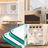 HUATOL Large Cat Cage, Wooden Cat House for Outdoor/Indoor Cats, Multi-Feature Cat Condo with Scratching Posts and Wheels, Enclosed Condo for Indoor Cats Ventilation, White, 50" X 48" X 24" HUATOL