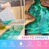 KISREL Epoxy Resin 2Gallon - Crystal Clear Epoxy Resin Kit - No Yellowing No Bubble Art Resin Casting Resin for Art Crafts, Jewelry Making, Wood & Resin Molds(1 Gallon x 2) KISREL