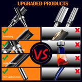 Pattern Flush Trim Router Bit Set, LANGSKIP'S 4PCS 1/4 Inch Shank Top Bearing Flush Trim Router Bit, Carbide Template Router Bits 1/2”, 3/4”, 1”, 1-1/2'' with Updated YG6X Carbide, Durable for DIY LANGSKIP'S