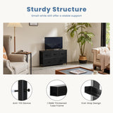 DUMOS Dresser for Bedroom, 5 Storage Drawers, Wide Fabric Closet Chests Organizer Tower Furniture with Wooden Top Metal Frame for Clothes, Guest Room, Living Room, Hallway, Entryway DUMOS