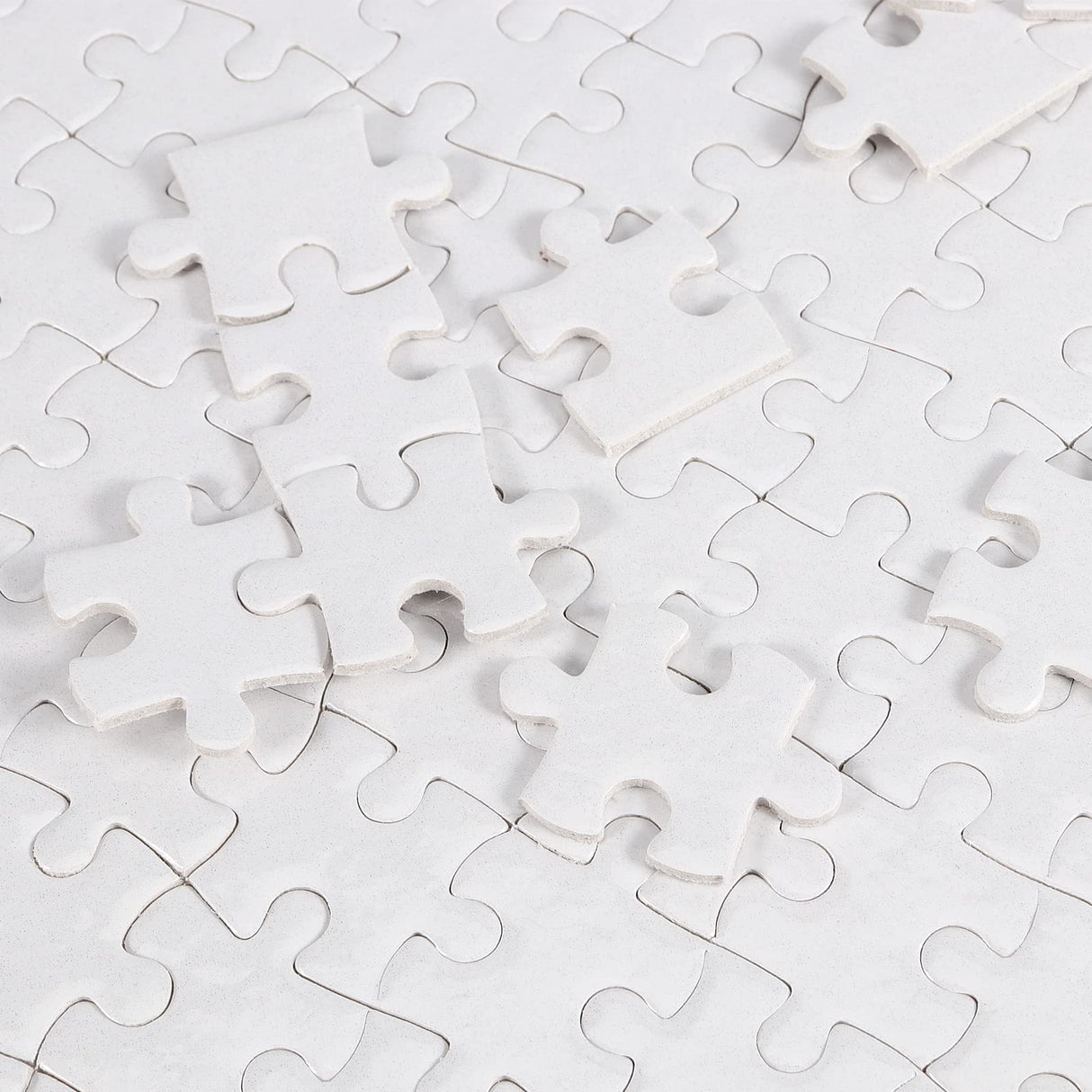 JAPCHET 12 Sets 15.5 x 11 Inches Sublimation Puzzle Blanks, 300 Pieces White Blank Sublimation Jigsaw Puzzles, DIY Custom Puzzle for Heat Press Thermal Transfer Printing Craft JAPCHET